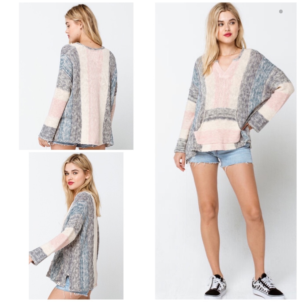 Rip Curl Women's Sweater in Gray and Pink